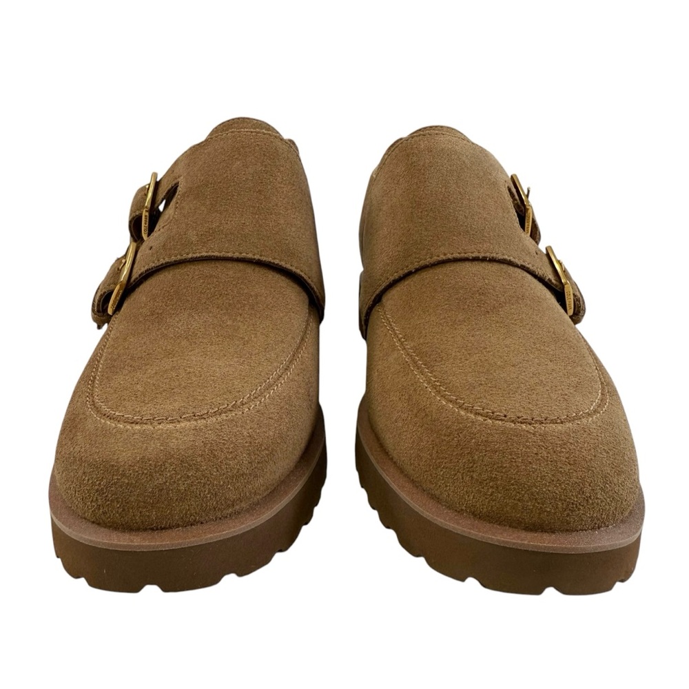 NWOB Cole Haan Greenwich Monk Strap Golden Toffee Suede Loafers Size 9.5B - Picture 5 of 16